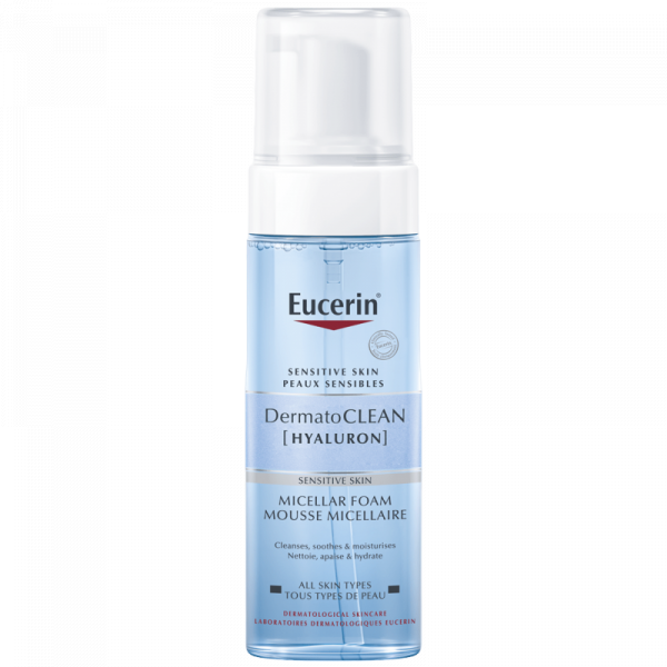 EUCERIN DERMATOCLEAN HYALURON MOUSSE MICELLAIRE 150ML                                                           